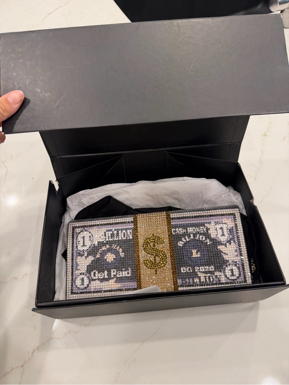 Judith Leiber Couture
Game Day Stack of Cash Billions Crystal Envelope Clutch
